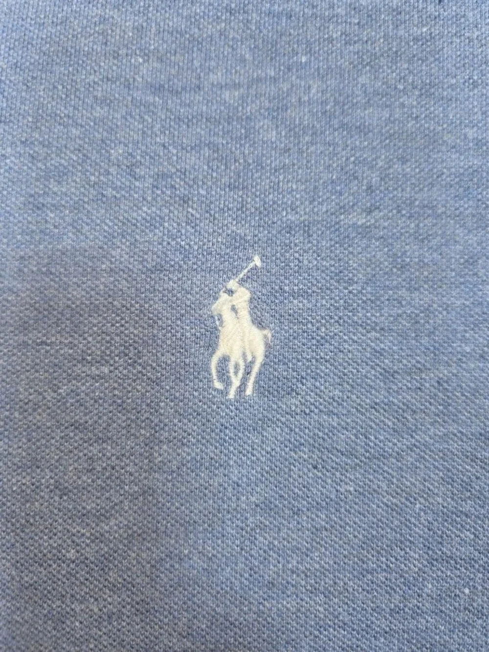 Polo Ralph Lauren Blue Short Sleeve Polo Large 100% Cotton Made In Bolivia